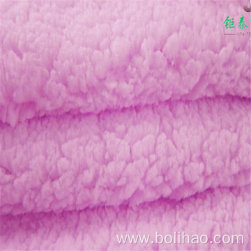 Dyed Sherpa Fleece Velvet Fabric